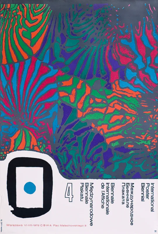 Józef  Mroszczak, Plakat IV Biennale Plakatu w 1972, 1971