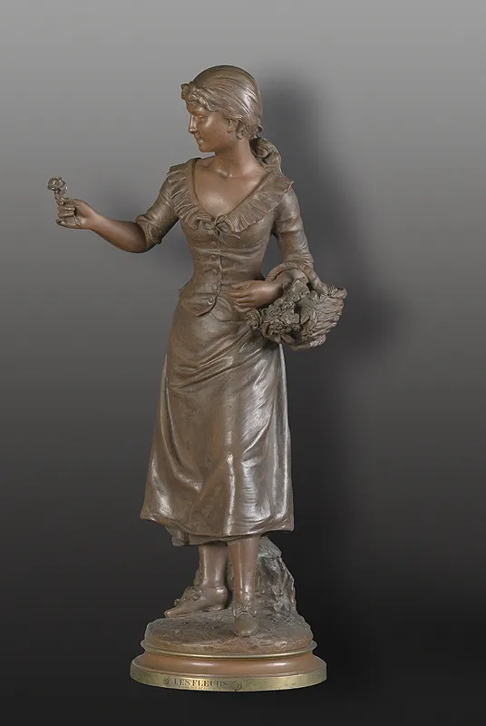 Henryk Kossowski, DZIEWCZYNA Z KWIATAMI (LES FLEURS), ok. 1900