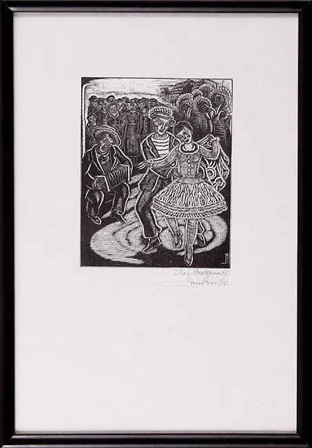 Stefan Mrożewski, Taniec na ulicy, 1936