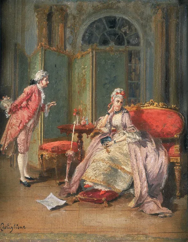 Giuseppe Castiglione, Para rokokowa, ok. 1870-1890