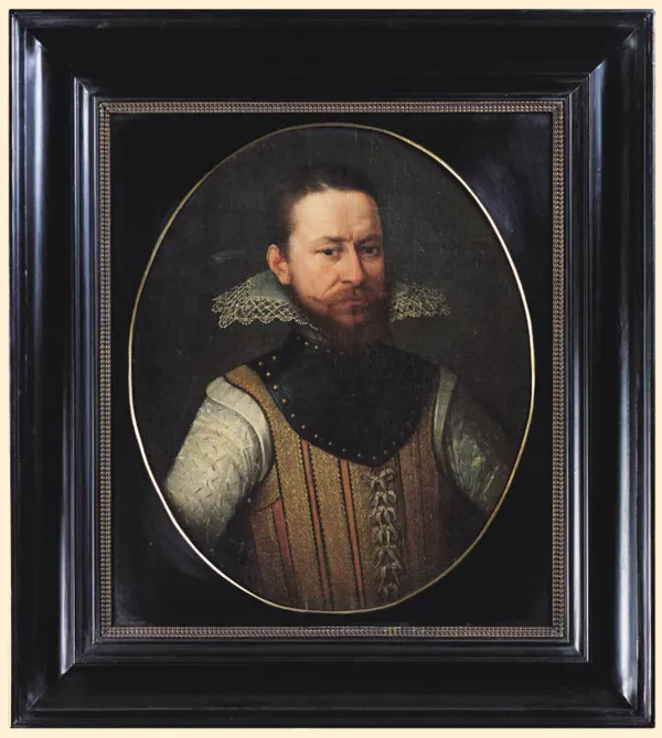 1 ćwierć XVII wieku Malarz Niemiecki lub Niderlan, PORTRET NIEZNANEGO MĘŻCZYZNY, 1611