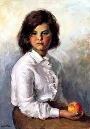 Tadeusz Styka, Portret dziewczynki z jabłkiem