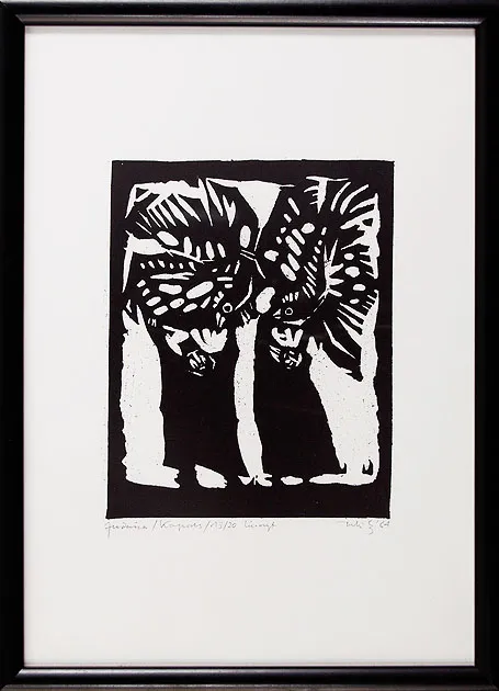 Jerzy Duda Gracz, Kapores,  z cyklu Judaica, 1964