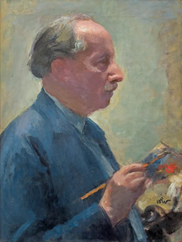 Wojciech Weiss, AUTOPORTRET Z PALETĄ, po 1940