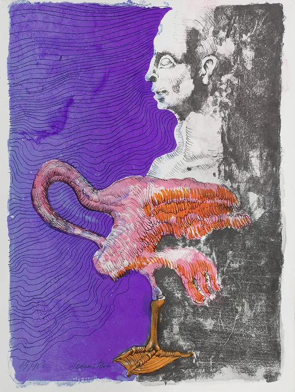 Jan Lebenstein, Portret z ptakiem