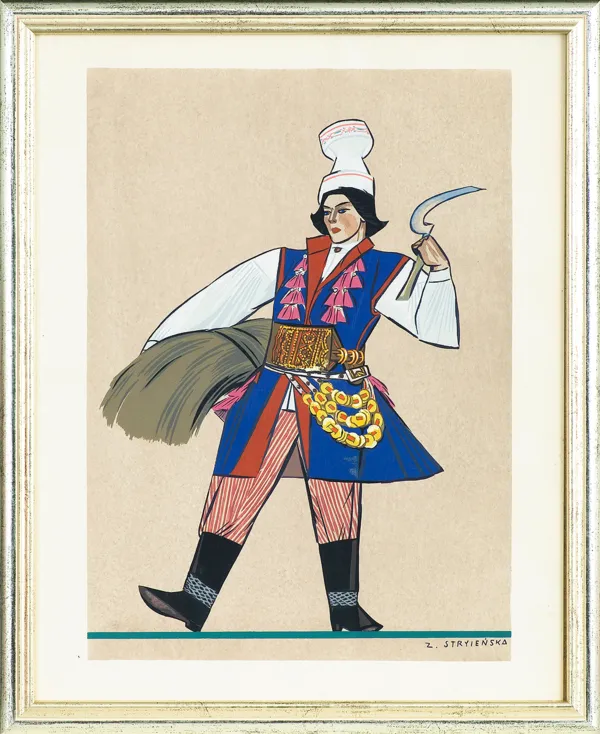 Zofia Stryjeńska, Z teki Kostiumy polskie (Krakowiak)