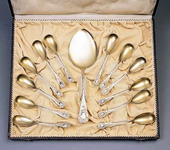 Autor nierozpoznany, Sztućce do lodów