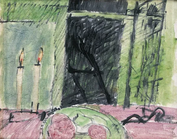 Piotr Potworowski, Martwa natura ze świeczkami