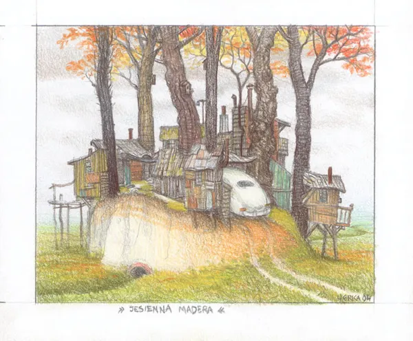 Jacek Yerka, Jesienna Madera, 2004