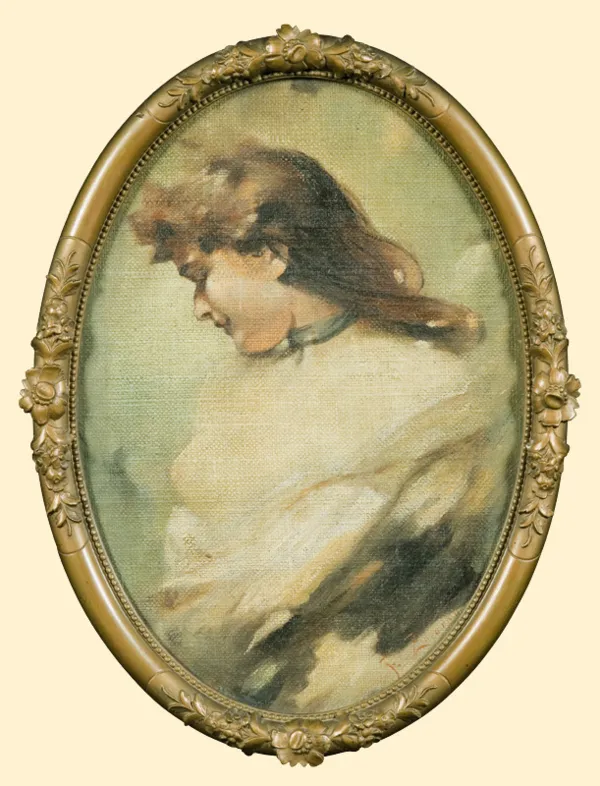 Franciszek Żmurko, PORTRET DZIEWCZYNY, ok. 1895