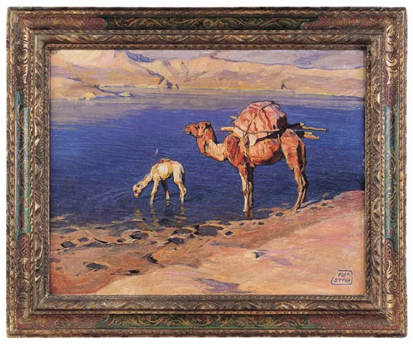 Adam Styka, WIELBŁĄDY U WODOPOJU, ok. 1925