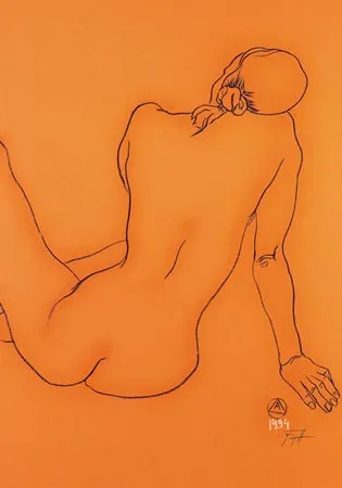 Andrzej Fogtt, Akt siedzący tyłem