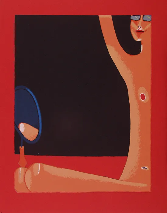 Jerzy Nowosielski, Akt z lustrem, 1999