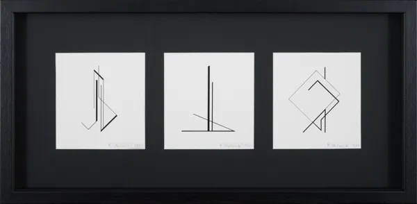 Henryk Stażewski, Kompozycja abstrakcyjna, 1984 (3 grafiki)