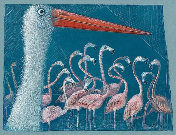 Józef Wilkoń, FLAMINGI, lata 90. XX w.