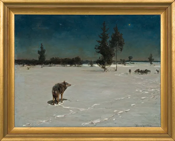 Alfred Wierusz-Kowalski, WILKI W NOCY, lata 90. XIX w.