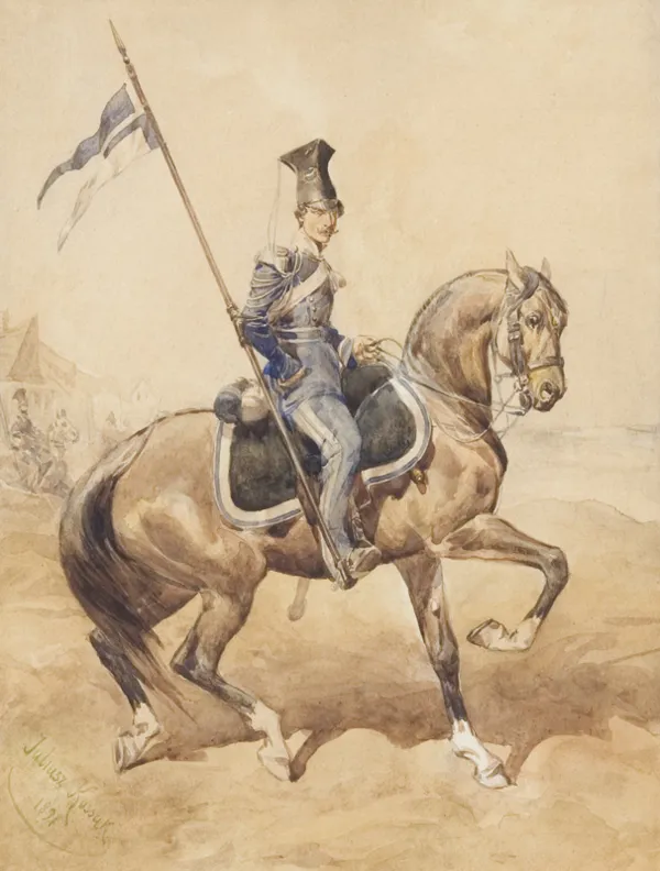 Juliusz Kossak, UŁAN LWOWSKIEJ GWARDII NARODOWEJ, 1891