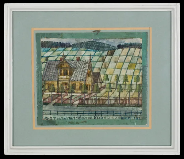 Nikifor Krynicki, Pejzaż z domem