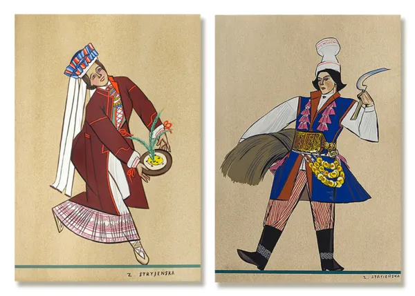 Zofia Stryjeńska, Prace z teki Polish Peasants’Costumes,1939