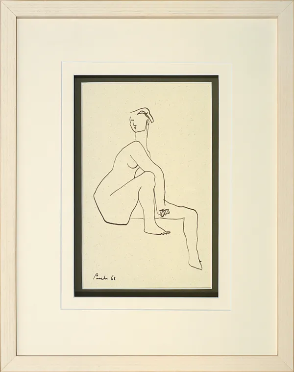 Jerzy Panek, Akt siedzący, 1968