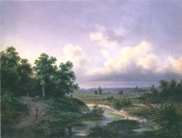Adam Wiktor Malinowski, Pejzaż z rzeczką