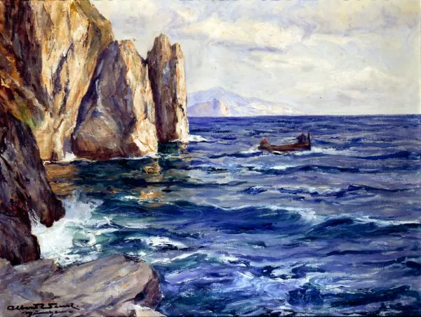 Albert Wenk, Brzeg Capri, ok. 1900