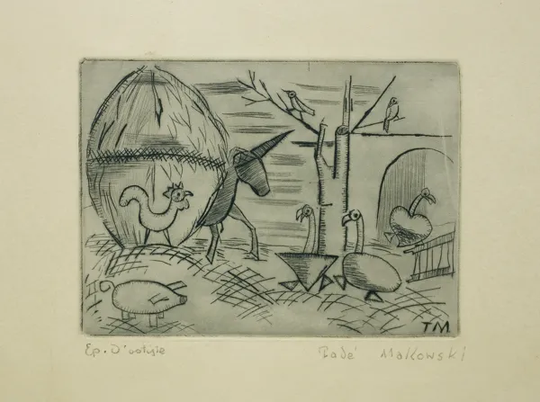 Tadeusz Makowski, PODWÓRKO, 1930-1932