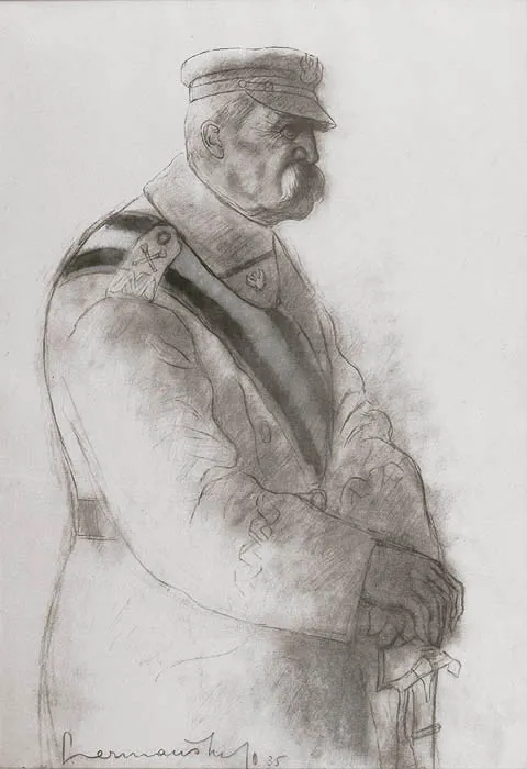 Zdzisław Czermański, Karykatura Józefa Piłsudskiego, lata 30.