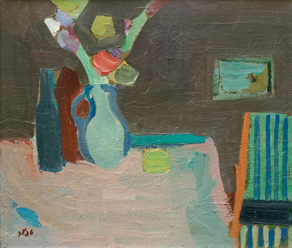 Samuel Tepler, MARTWA NATURA Z OBRAZEM NA ŚCIANIE, 1974