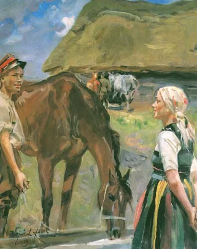 Wojciech Kossak, Ułan i dziewczyna