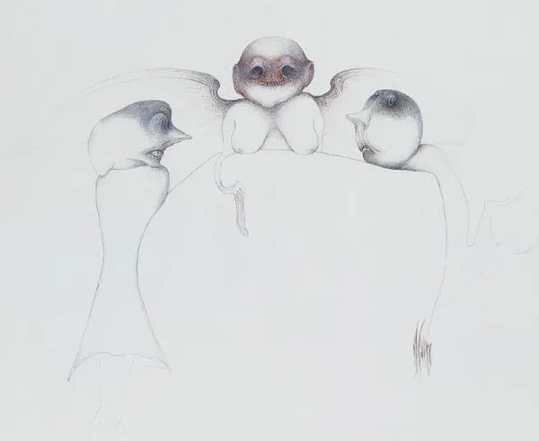 Bożena Wahl, Przy stole, 1976