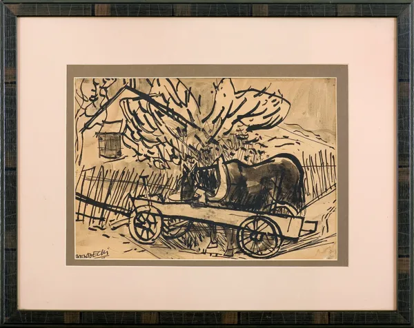 Kazimierz Podsadecki, KOŃ I WÓZ, 1956