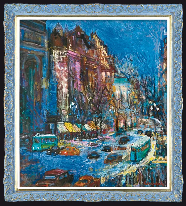 Jan Szancenbach, PARYŻ. RUE SAINT DENIS O ZMROKU, 1997
