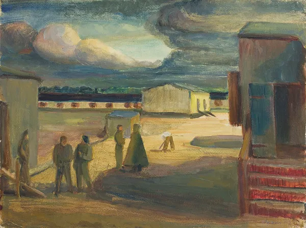 Zdzisław  Cyankiewicz, Scena z obozu jenieckiego