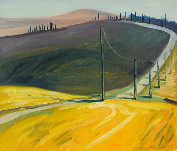 Jacek Malinowski, Pejzaż z Toskanii (z drogą), 2014