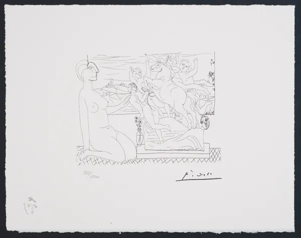 Pablo Picasso, Scena figuralna, ryc. 66 z Teki Vollarda, 1933