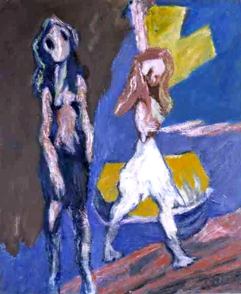 Henryk Gotlib, Dwie dziewczyny w pejzażu, 1965