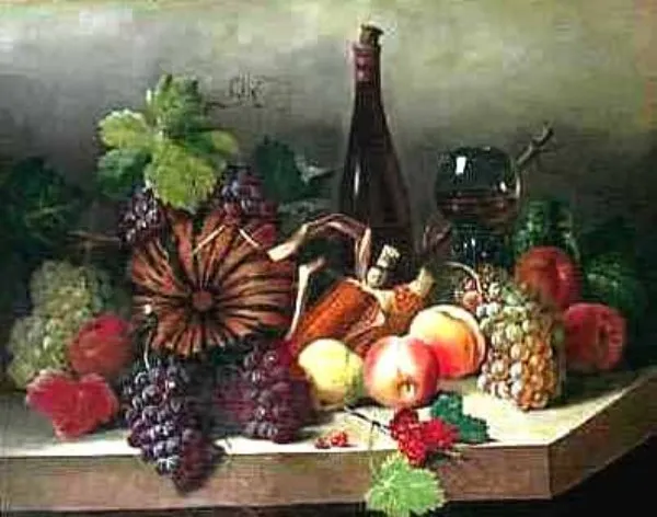 Joseph Corregio, Martwa natura z owocami, 1865