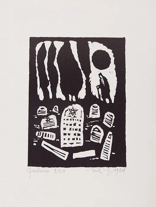 Jerzy Duda Gracz, Rycina 21 z cyklu Judaica, 1964