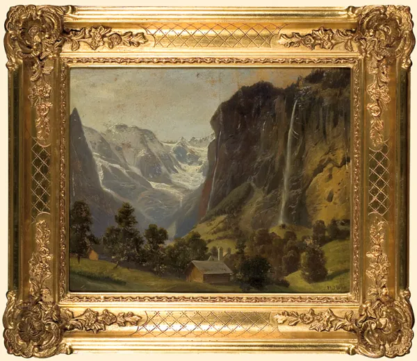 Heinrich Höfer, WIDOK NA STAUBBACHFALL, ok. 1876