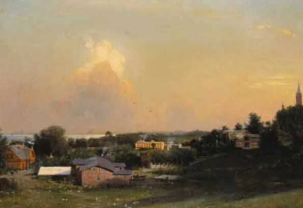 Herman Eschke, Krajobraz nadmorski, 1873