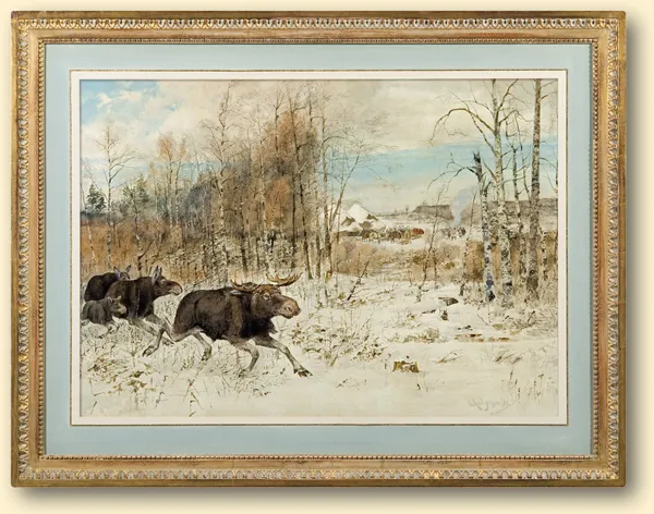 Aleksander Siergiejewicz  Hrenow (Hrenov), ŁOSIE, 1894 