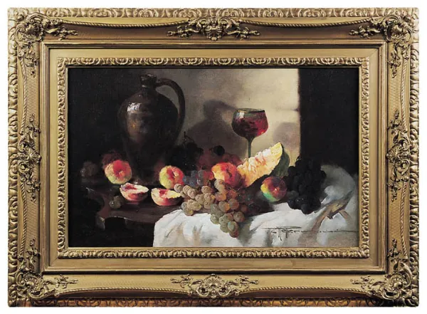 Hedwig Petermann, MARTWA NATURA Z OWOCAMI I DZBANEM 