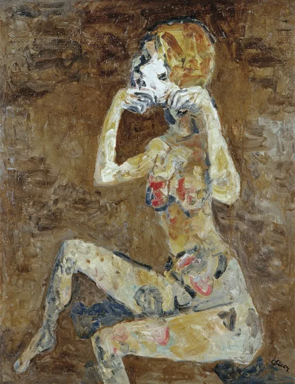 Otto Axer, Akt siedzącej kobiety, 1978