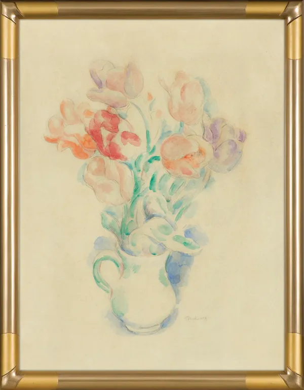 Józef Pankiewicz, TULIPANY W WAZONIE, ok. 1920