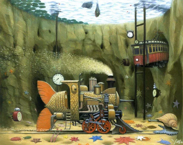 Jacek Yerka, Trakcja podwodna, 2003