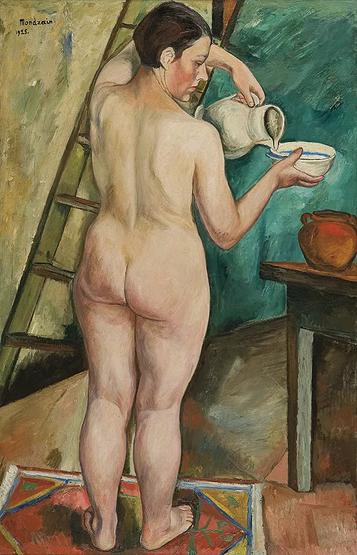 Szymon (Simon) Mondzain, AKT KOBIETY. TOALETA, 1925