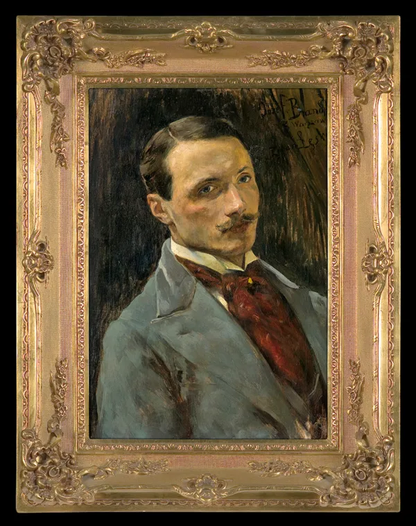 Józef Brandt, PORTRET MALARZA ZENONA ŁĘSKIEGO, ok. 1895