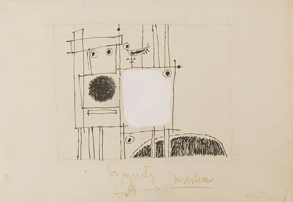 Alfons Mazurkiewicz, Rysunek dla pisma „Sygnały”, lata 50-