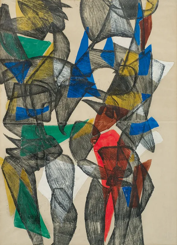 Maria  Jarema, POSTACIE, ok. 1957